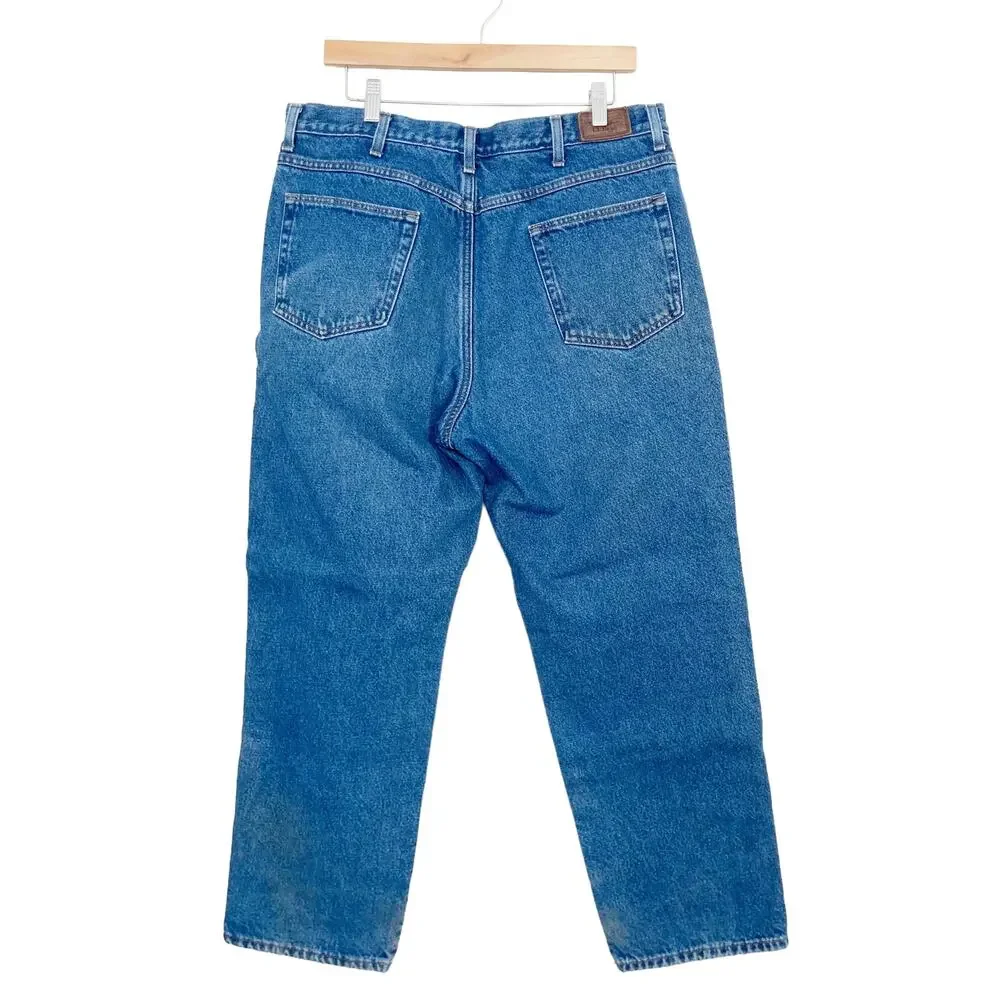 LL Bean Flannel Lined Natural Fit Jeans Sz 36x29